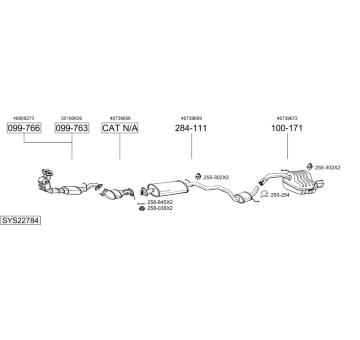 Výfukový systém BOSAL SYS22784
