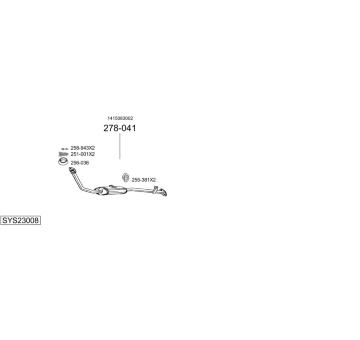 Výfukový systém BOSAL SYS23008