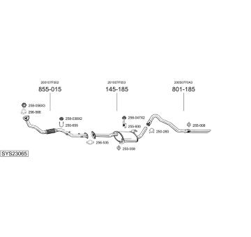 Výfukový systém BOSAL SYS23065