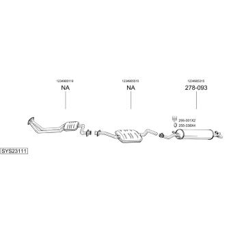 Výfukový systém BOSAL SYS23111