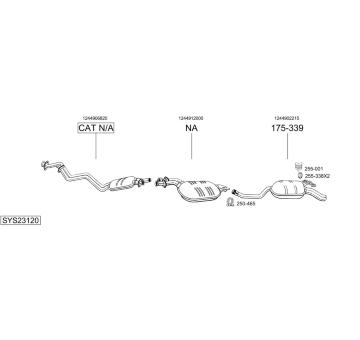 Výfukový systém BOSAL SYS23120