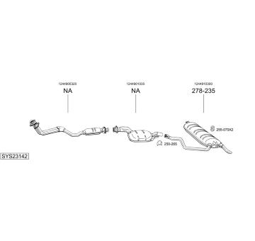 Výfukový systém BOSAL SYS23142