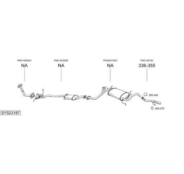 Výfukový systém BOSAL SYS23187