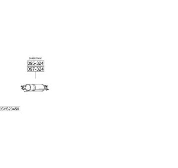 Výfukový systém BOSAL SYS23450