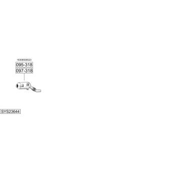 Výfukový systém BOSAL SYS23644