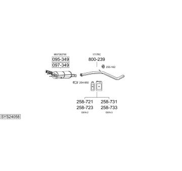 Výfukový systém BOSAL SYS24058