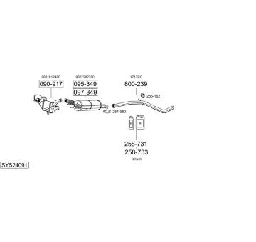 Výfukový systém BOSAL SYS24091
