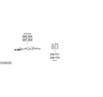 Výfukový systém BOSAL SYS24125