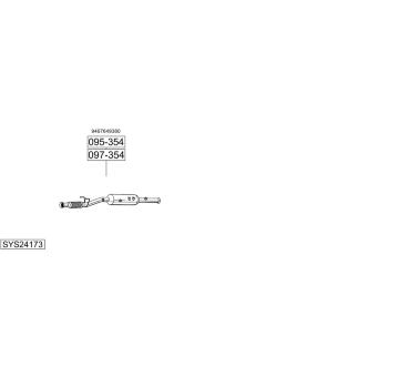 Výfukový systém BOSAL SYS24173