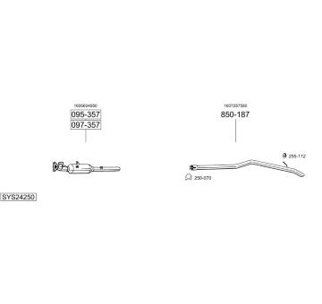 Výfukový systém BOSAL SYS24250