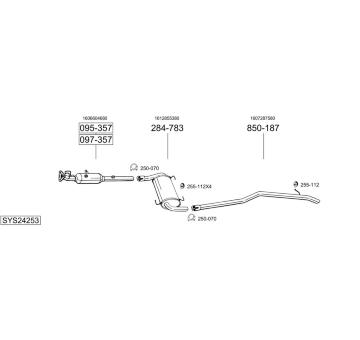 Výfukový systém BOSAL SYS24253