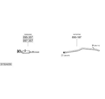 Výfukový systém BOSAL SYS24259