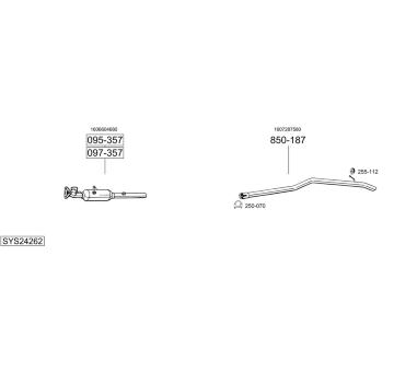 Výfukový systém BOSAL SYS24262