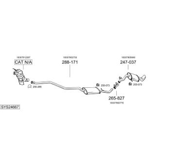 Výfukový systém BOSAL SYS24667