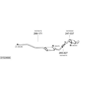 Výfukový systém BOSAL SYS24668
