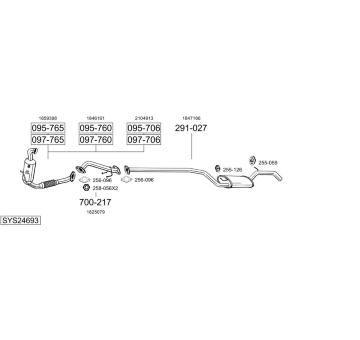 Výfukový systém BOSAL SYS24693