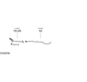 Výfukový systém BOSAL SYS24736