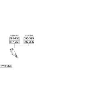 Výfukový systém BOSAL SYS25146