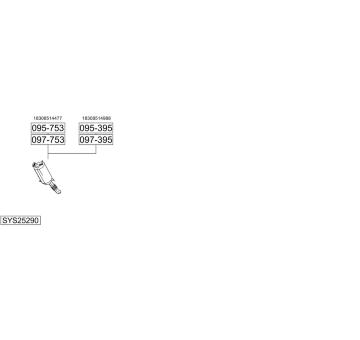 Výfukový systém BOSAL SYS25290