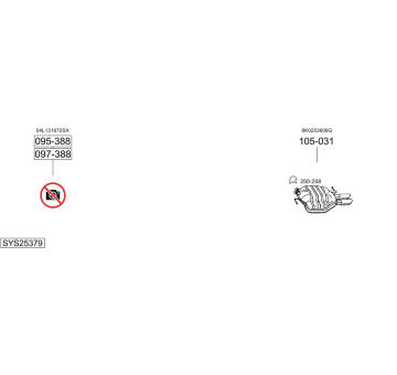 Výfukový systém BOSAL SYS25379