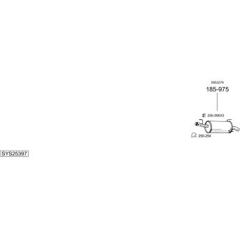 Výfukový systém BOSAL SYS25397