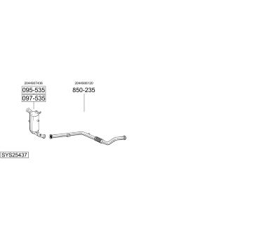 Výfukový systém BOSAL SYS25437