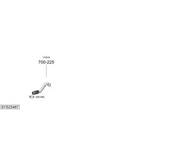 Výfukový systém BOSAL SYS25487