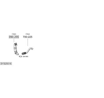 Výfukový systém BOSAL SYS25516