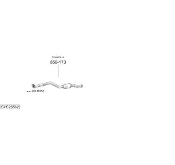 Výfukový systém BOSAL SYS25562