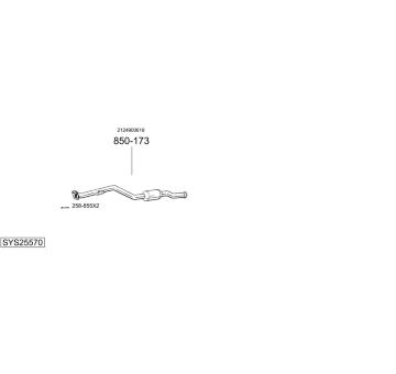 Výfukový systém BOSAL SYS25570