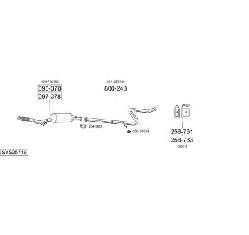 Výfukový systém BOSAL SYS25719