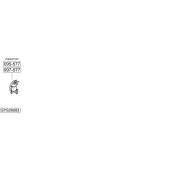 Výfukový systém BOSAL SYS26083