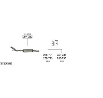 Výfukový systém BOSAL SYS26248