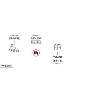 Výfukový systém BOSAL SYS26295