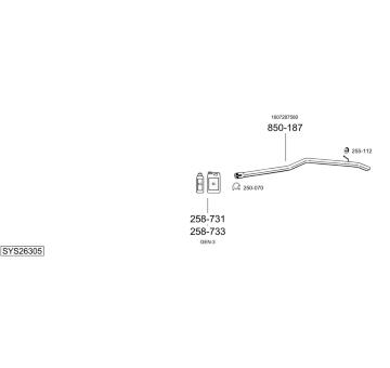 Výfukový systém BOSAL SYS26305