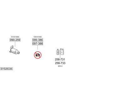 Výfukový systém BOSAL SYS26336