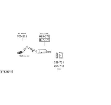 Výfukový systém BOSAL SYS26341