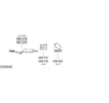 Výfukový systém BOSAL SYS26348