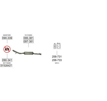 Výfukový systém BOSAL SYS26427