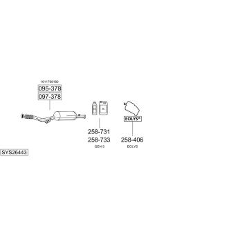 Výfukový systém BOSAL SYS26443