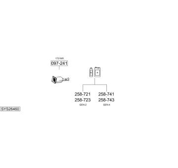 Výfukový systém BOSAL SYS26460