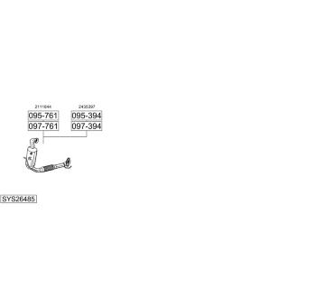 Výfukový systém BOSAL SYS26485