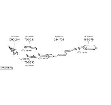 Výfukový systém BOSAL SYS26572