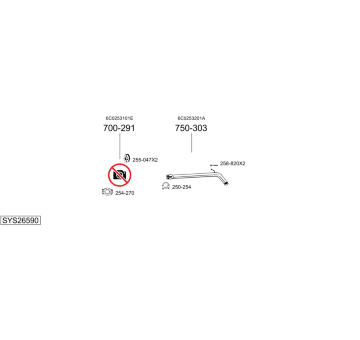 Výfukový systém BOSAL SYS26590