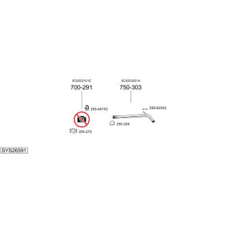 Výfukový systém BOSAL SYS26591