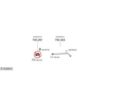 Výfukový systém BOSAL SYS26603