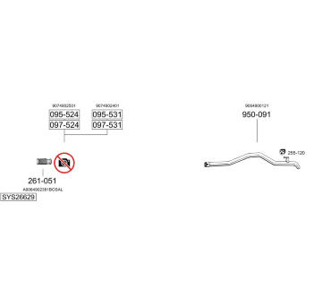 Výfukový systém BOSAL SYS26629