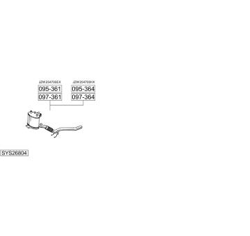 Výfukový systém BOSAL SYS26804