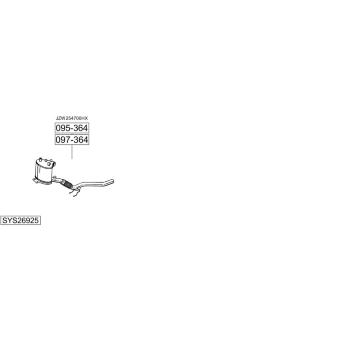 Výfukový systém BOSAL SYS26925