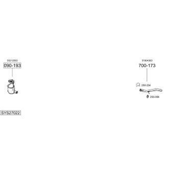 Výfukový systém BOSAL SYS27022